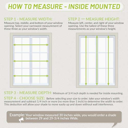 SZXIMU Cordless Room Darkening Mini Blind 35" W x 64" H White U29324