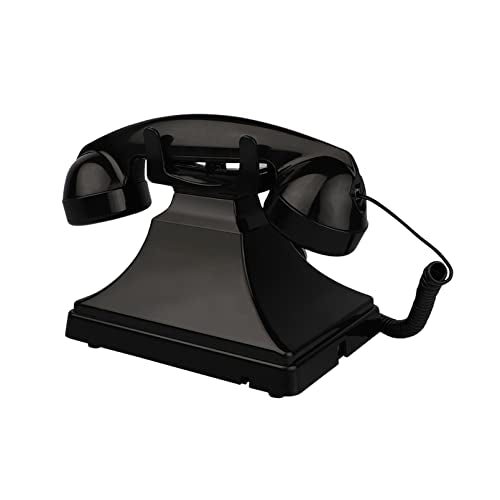 Retro Landline Telephone, Corded Antique Rotary Dial Phone for Home D804