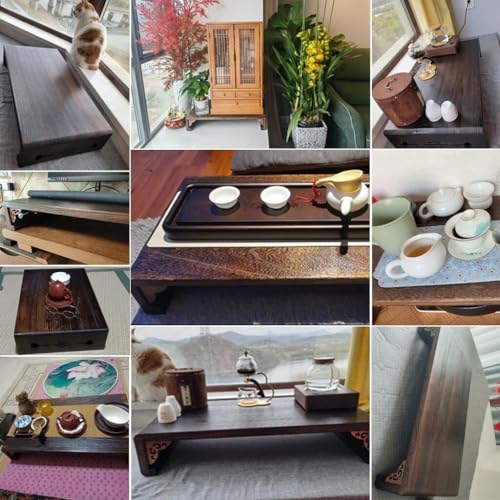 Japanese Tatami Low Table Wooden Coffee Table Portable Mini Picnic Furniture S1872