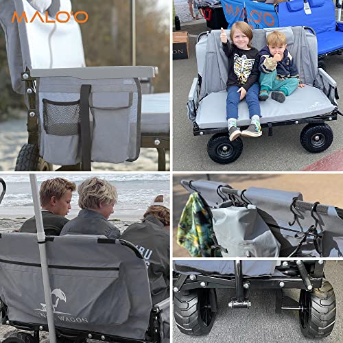 Lounge Wagon 3-in-1 Convertible Beach Cart with Cargo Net J798