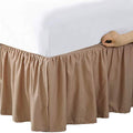 Bed Maker’s Never Lift Your Mattress Microfiber Wrap-Around Bed Skirt, Gathered Ruffled Style, Classic 14 Inch Drop Length, King, White