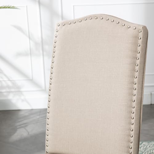 Upholstered Parsons Dining Chair Set of 4, Smoky Grey W249683