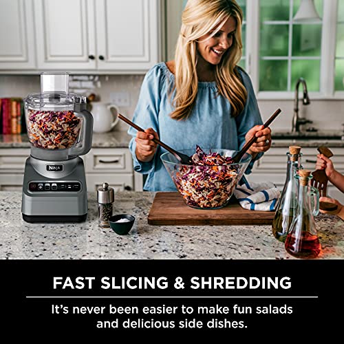 Ninja Professional Plus Food Processor 850W with Auto-iQ, 9-Cup, Silver Stainless (Renewed) O565130