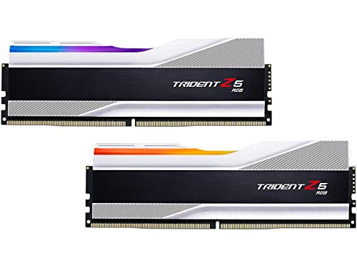 G.SKILL Trident Z5 RGB Series (Intel XMP 3.0) DDR5 RAM 32GB (2x16GB) 6600MT/s CL34-40-40-105 1.40V Desktop Computer Memory UDIMM - Matte Black (F5-6600J3440G16GA2-TZ5RK)