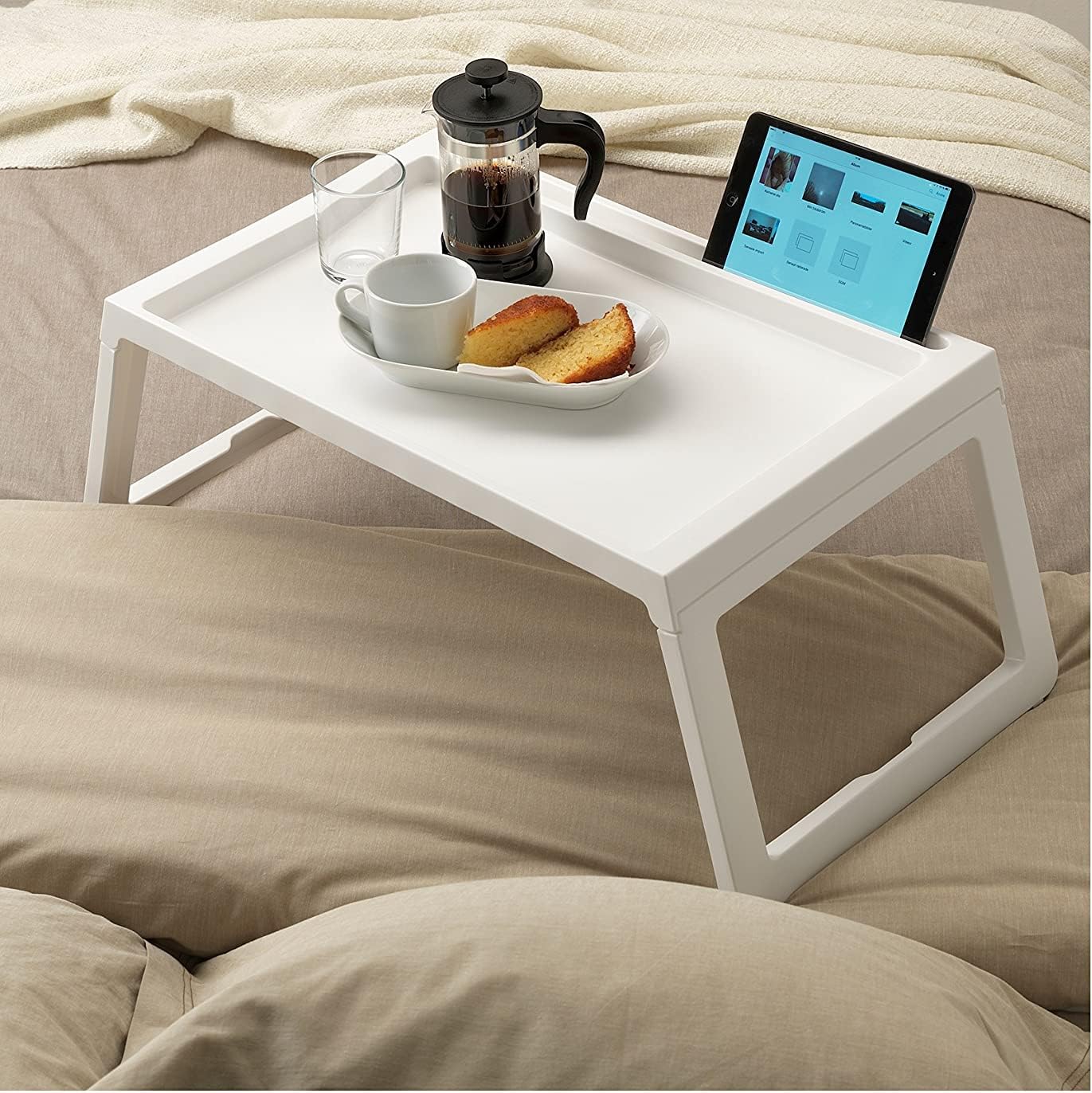 Ikea KLIPSK Bed Tray, White G632