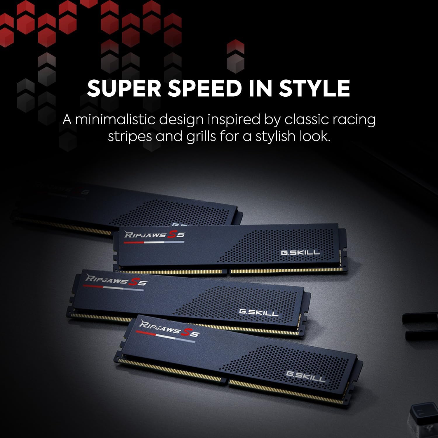 G.SKILL Ripjaws S5 DDR5 RAM 32GB (2x16GB) 6000MT/s CL36 Desktop Memory UDIMM - Matte Black I574926