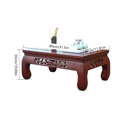 Japanese Floor Table Low Wooden Tatami Table for Living Room Q40666