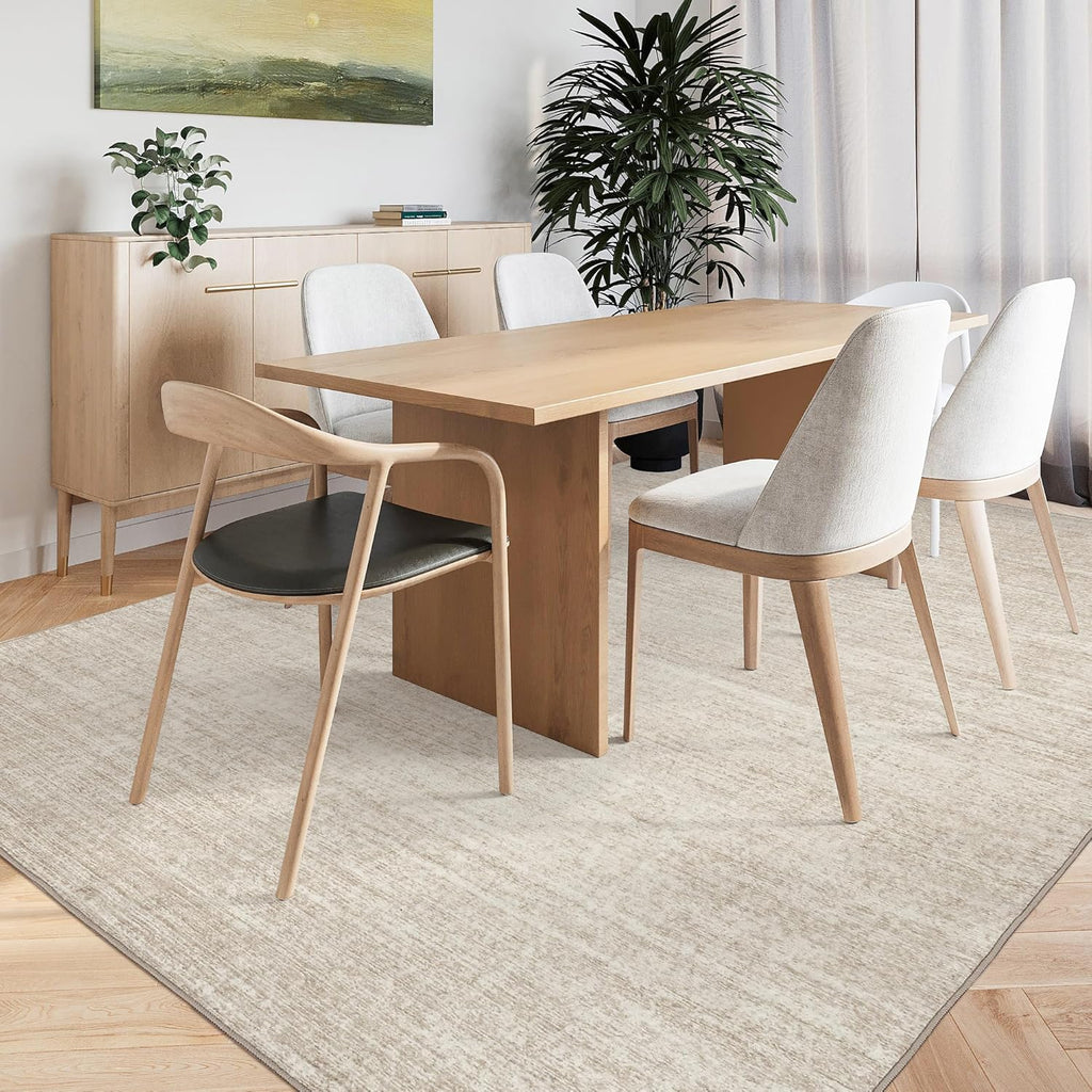 Valenrug Washable Area Rug 5x7 Beige O165222
