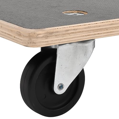 vidaXL Dolly Trolleys Set of 2, Rectangular, Anti-Slip, Grey N1830