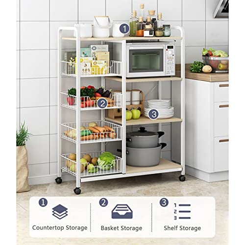 5-Tier Kitchen Bakers Rack with Storage Microwave Oven Stand I489