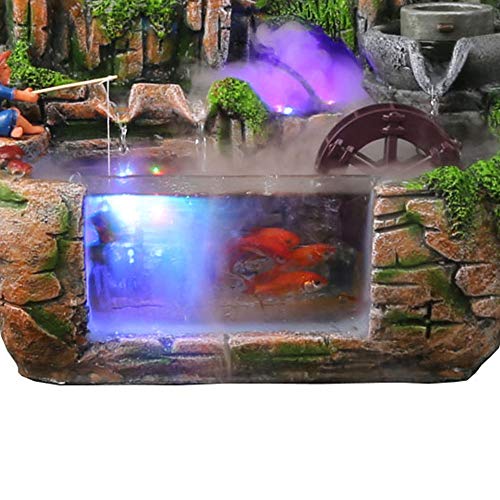 20" Bonsai Waterfall Fountain with LED Lights for Tabletop Y189973
