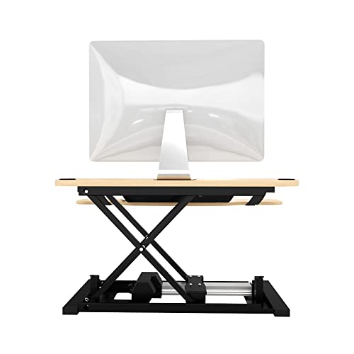 VERSADESK® PowerPro Elite 48" x 24" Electric Standing Desk Converter with Keyboard Tray & USB Hub, Cherry L61149