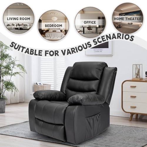Power Lift Recliner Chair for Elderly with Massage and Heating, Brown U5395
