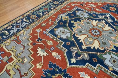 Handmade Turkish Oushak Rug 12x18 ft Multicolor Wool I25700