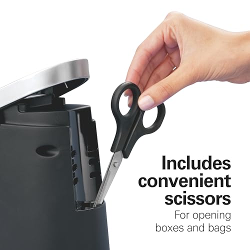 Hamilton Beach Smooth Edge Electric Automatic Can Opener with Easy Push Down Lever, Black and Chrome B202826