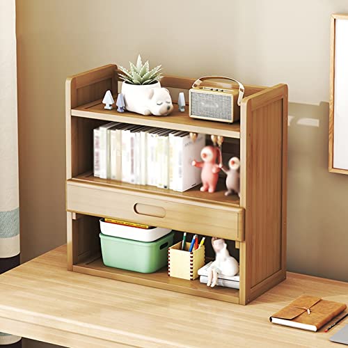 3-Tier Wooden Desktop Bookshelf with Drawer C1474