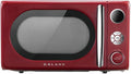 Galanz GLCMKA07RDR07 0.7 cu. Ft. 700-Watt Countertop Microwave in Retro Red