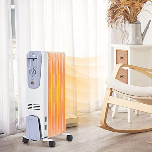 ARLIME 1500W Oil Filled Radiator Heater with Adjustable Thermostat E95032
