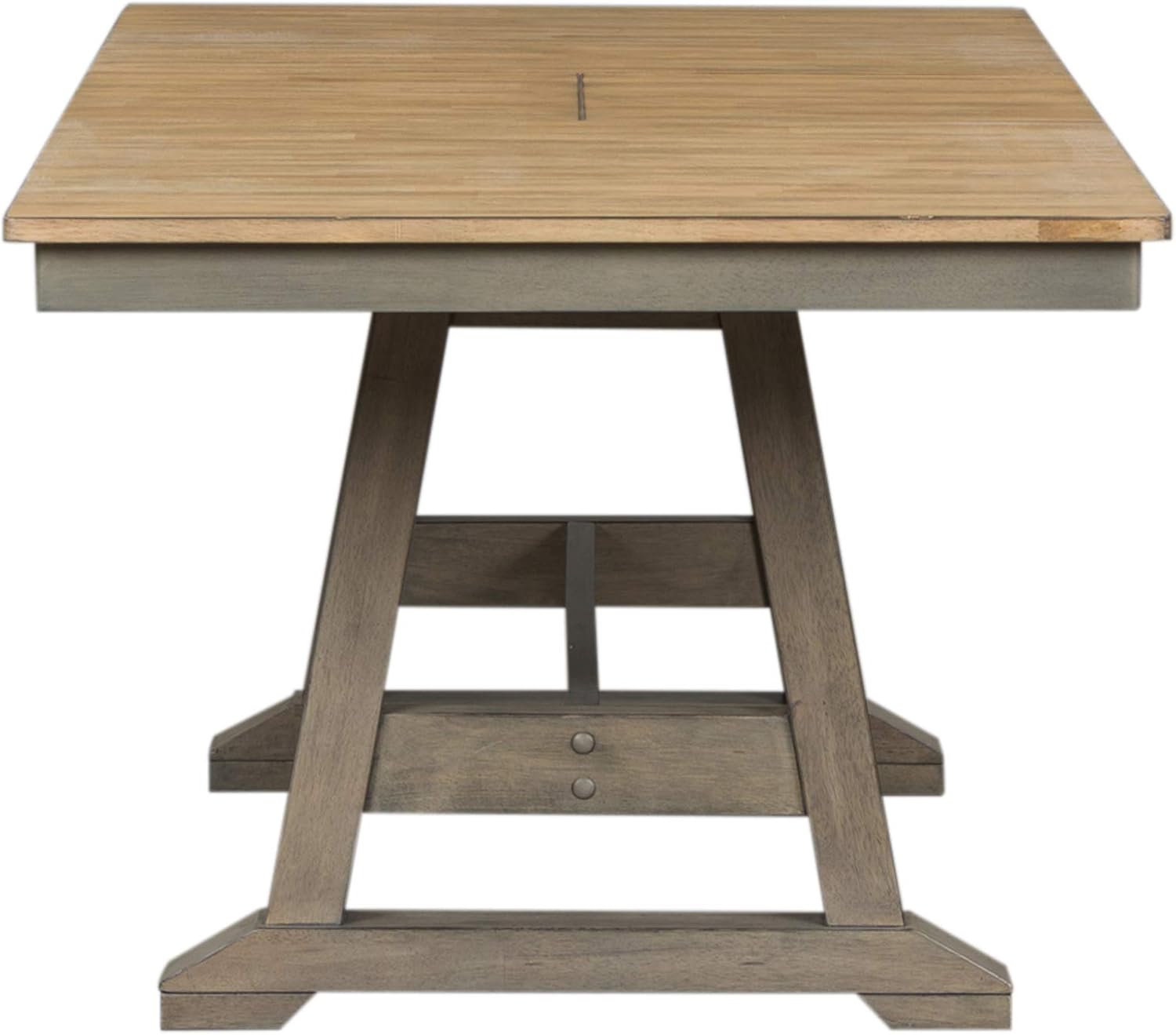 Lindsey Farm 7 Piece Trestle Table Set, Gray H580