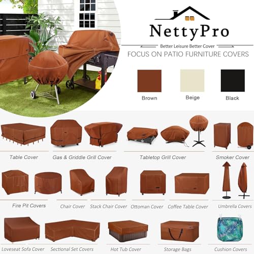 NettyPro Griddle Cover for Blackstone 28" with Single Shelf, Waterproof UV Resistant A351532