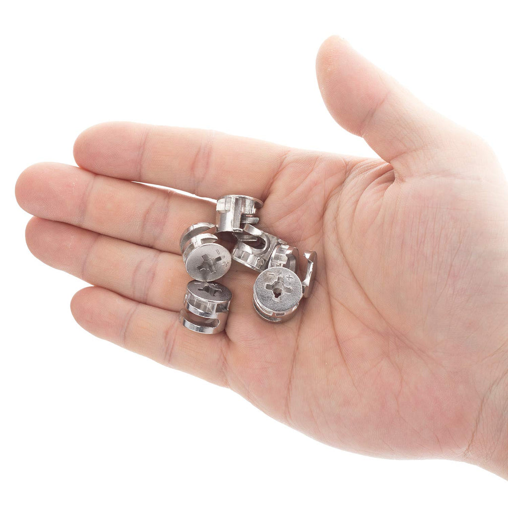 PAGOW Furniture Cam Lock Fasteners, 0.59x0.47 inch for Cabinet Drawer Dresser Wardrobe O103865