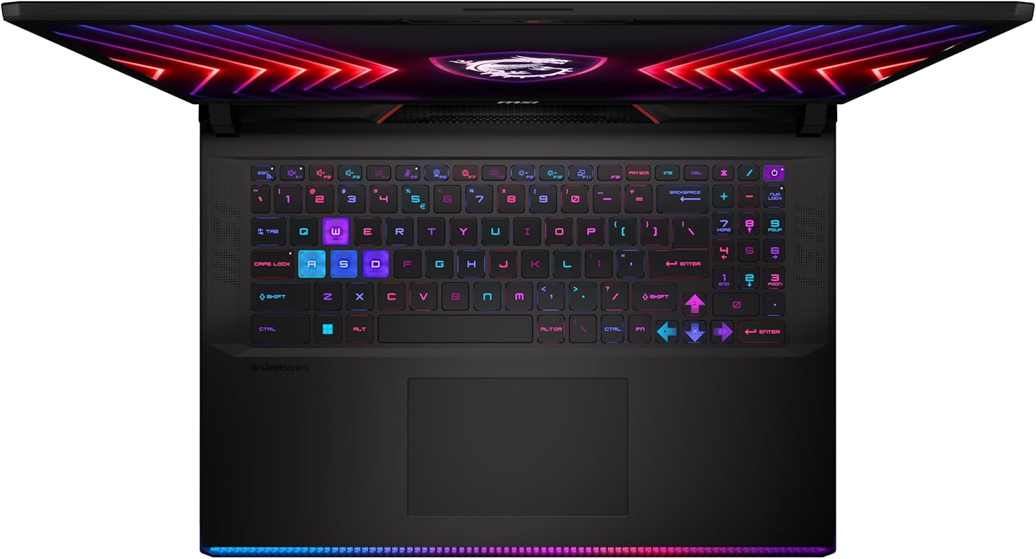 MSI Raider GE78HX 17” 240Hz QHD+ Gaming Laptop, Intel Core i9, RTX 4070, 32GB DDR5, 1TB SSD, Win 11 U274958