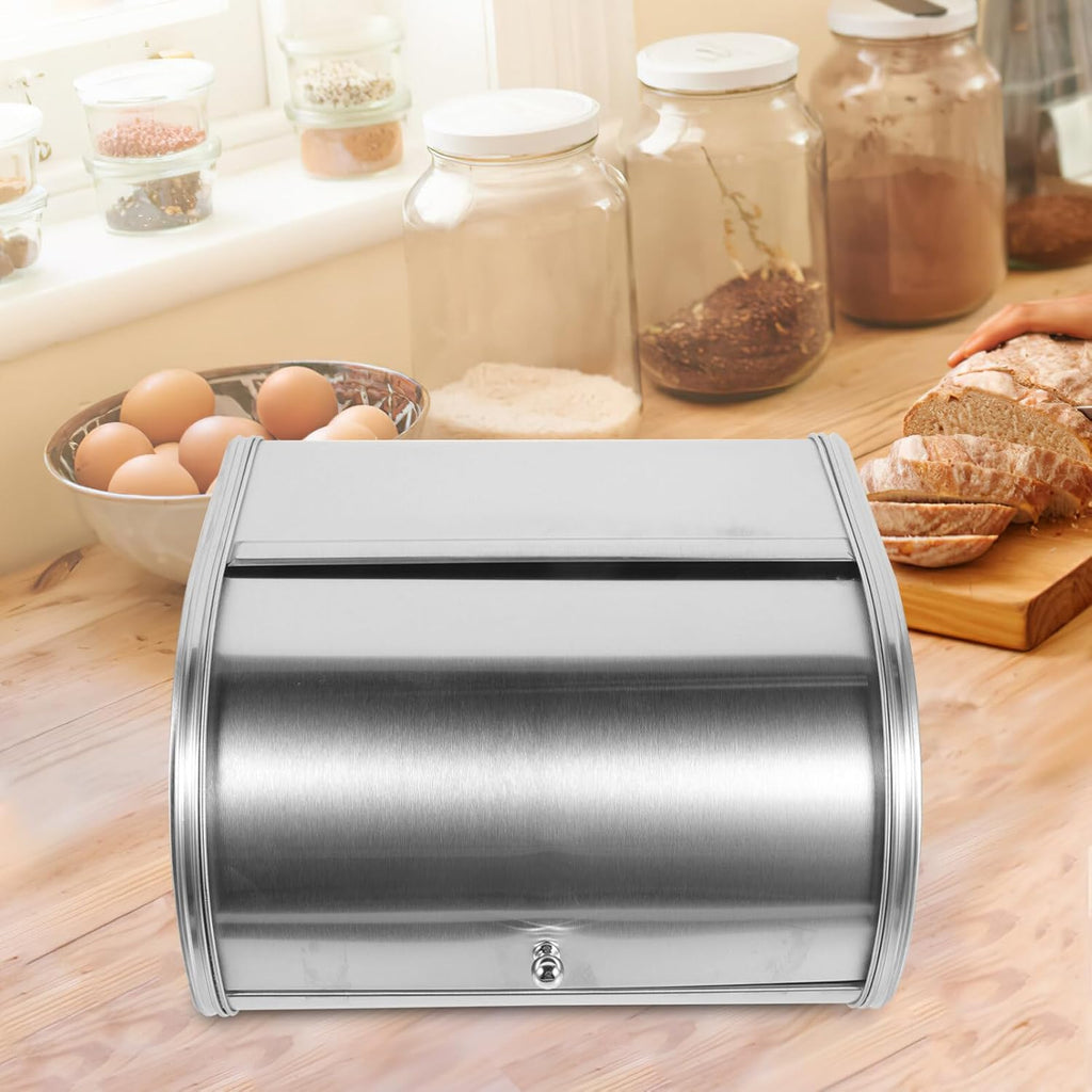 Holibanna Bread Storage Container Box Stainless Steel with Cover B140