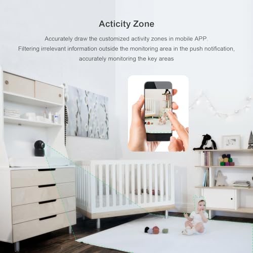 Pet Camera Indoor 2K Wireless 360° Auto Tracking, 2 Pack A666