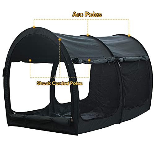 Alvantor Bed Canopy Twin Size Pop Up Privacy Tent Indoor Portable Gray K106
