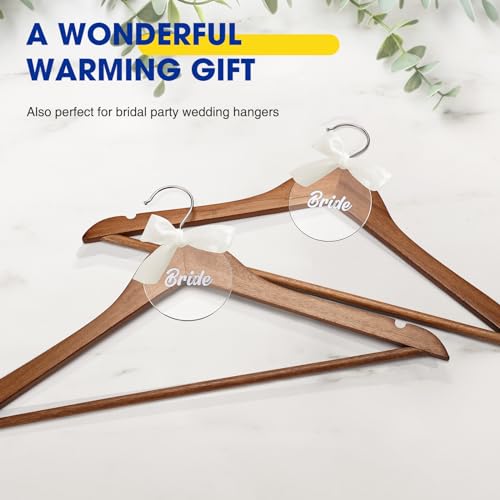 Korpai 30-Pack Wooden Hangers with 360-Degree Rotatable Hook A567