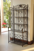 International Caravan 5-Tier Iron Indoor/Outdoor Bakers Rack