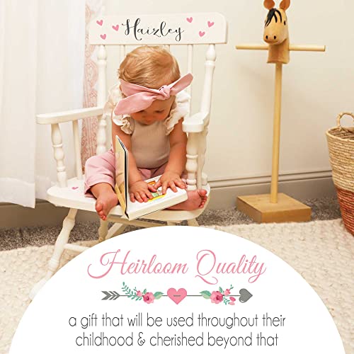 Personalized Natural Childrens Rocking Chair S453