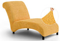 PAULATO BY GA.I.CO. Chaise Lounge Cover - Lounge Sofa Covers - Lounge Chair Cover- Fabric Slipcovers - 1-piece Form Fit Stretch Furniture Slipcover - Microfibra Collection - Tapioca (Chaise Lounge)