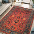 Keen Home Design Machine Washable Area Rugs with Non-slip Backing, Ideal for Hallway, Living Room, Bedroom, Kitchen and Laundry Room, Vintage Moroccan and Low Pile Rug - (5' x 7')