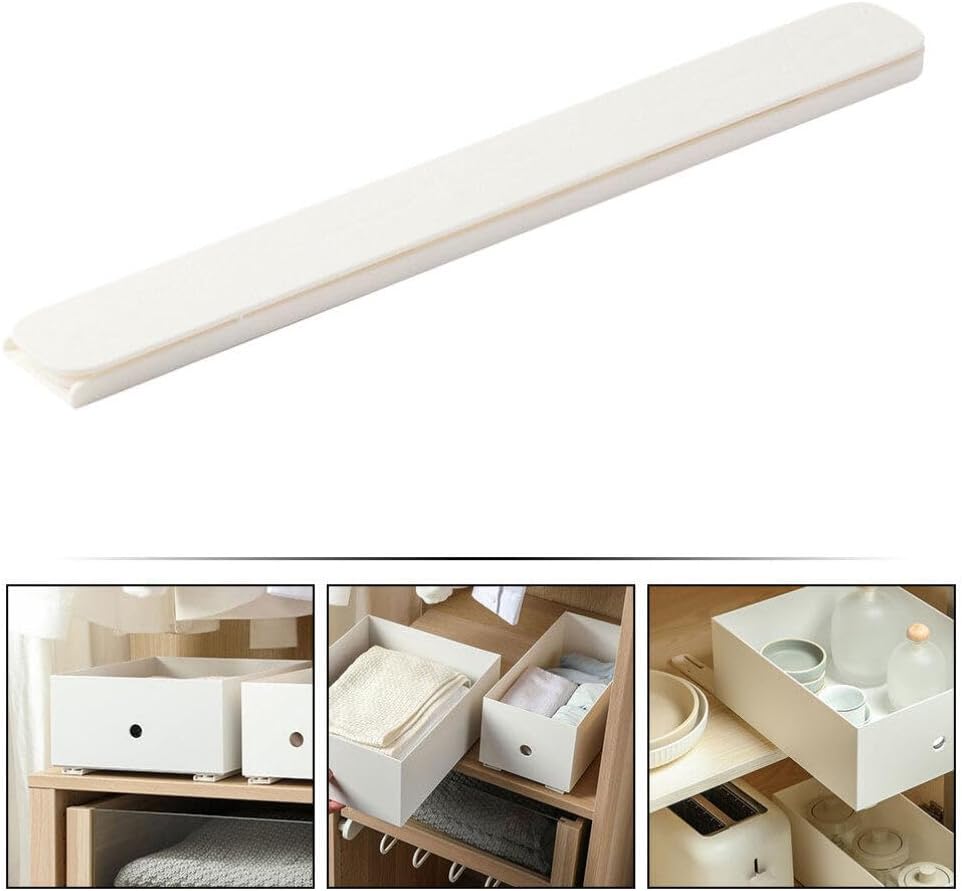 Housoutil Drawer Slides, 4Pcs Screw-On Plastic Drawer Rails Guide Rails V540