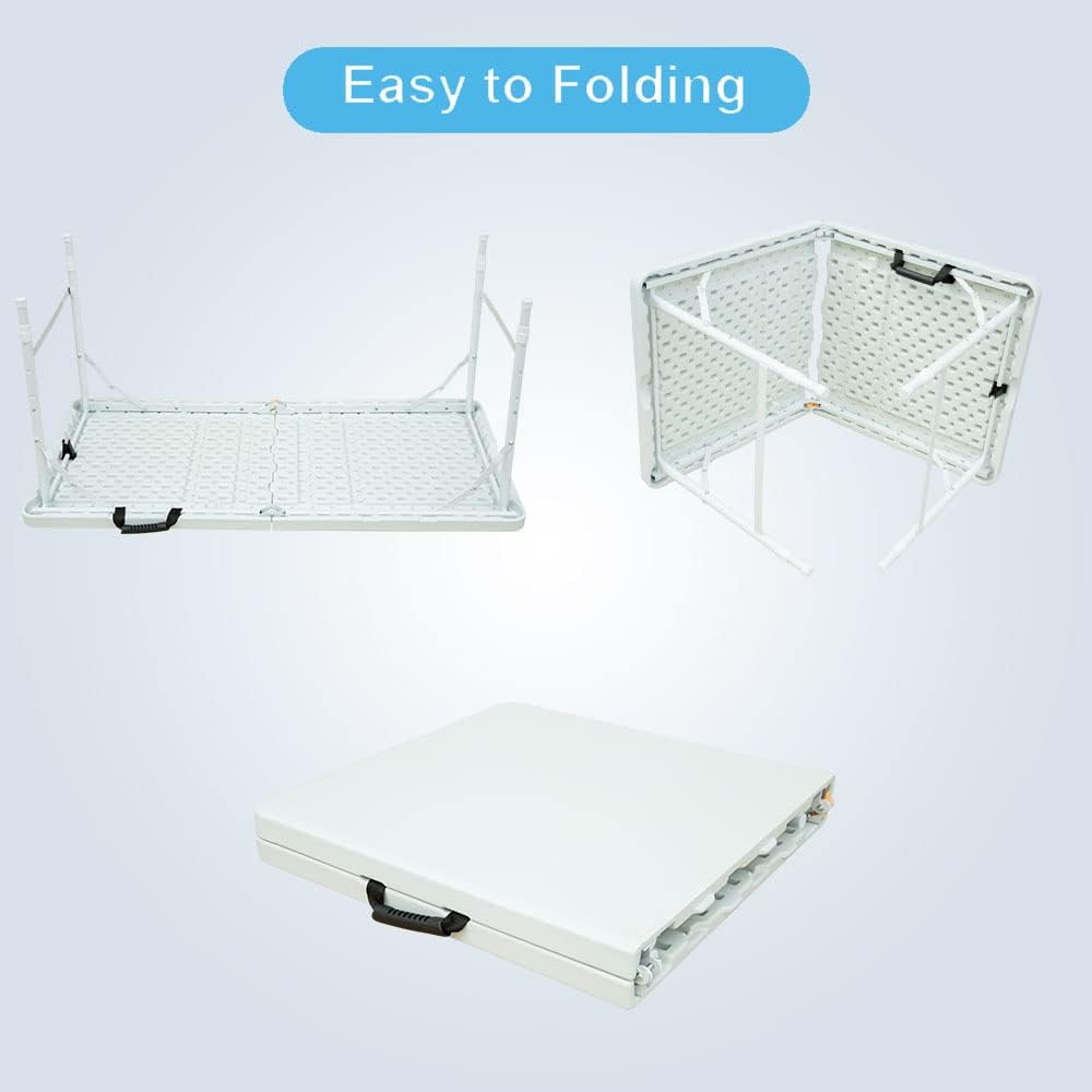 4 Foot Folding Table with Carrying Handle H667387
