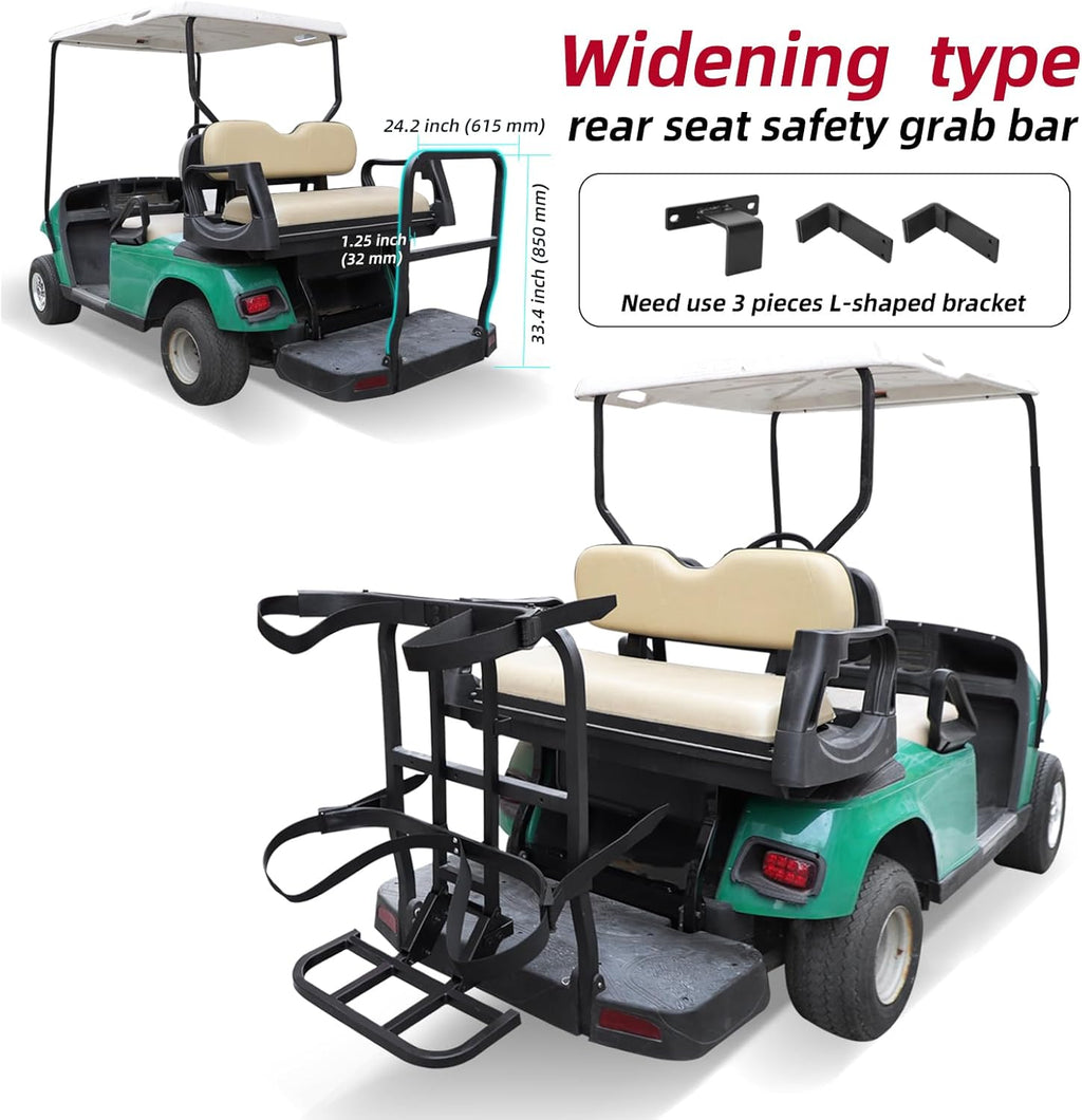 Roykaw Golf Cart Rear Seat Bag Holder Universal for EZGO Club Car Yamaha J978038