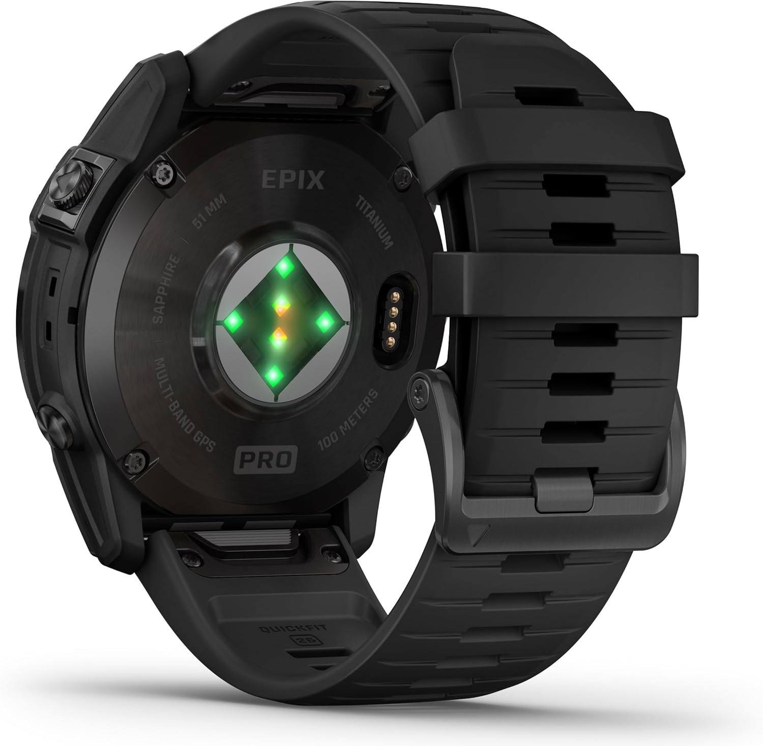 Epix Pro Gen 2 Sapphire Titanium 51 mm Watch, AMOLED Display, GPS Smartwatch Bundle B378434