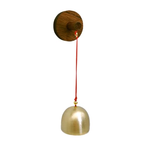 Shopkeeper Bell - Easy Mount Metal Door Bell, Simple Installation Store Entry Bell | Decorative Shop Bell, Retro Counter Service Bell, Vintage Wooden Wind Chime for Home Garden, Storefront Entry