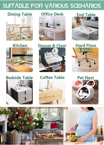 60x60 Inch Clear Plastic Table Cover Protector PVC Tablecloth Waterproof A558