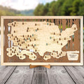 US National Parks Map, National Park Travel Map, National Park Tracker Checklist, National Parks Wall Art, Traveler Gifts For Mom, Dad, Teacher, Coworker (National Park 2)