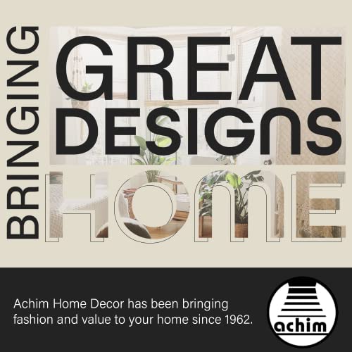 Achim Home Decor Darcy Window Curtain Valance, Tan & White, 58x14 Inch N187091