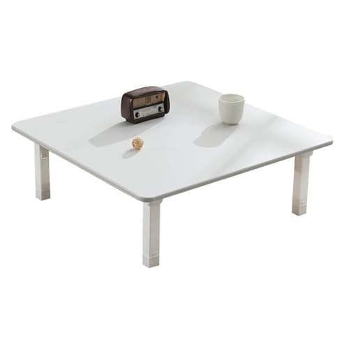 Japanese Style Square Folding Table, Low Round Table, Coffee Table, Dining Table, Small Desk for Tatami Bedroom Bay Window Tea Room, Household Kang Table (Color : Brown, Size : 70x70cm)