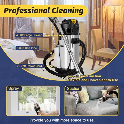 Portable Carpet Cleaning Machine for Pet Upholstery, 40L N1623