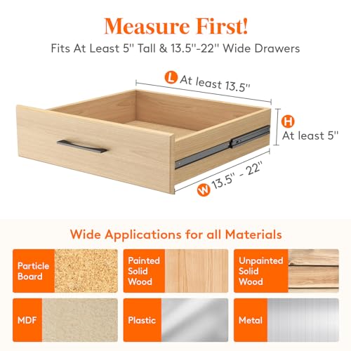 Lifewit 8 Pack Adjustable Drawer Dividers 5" High T2285