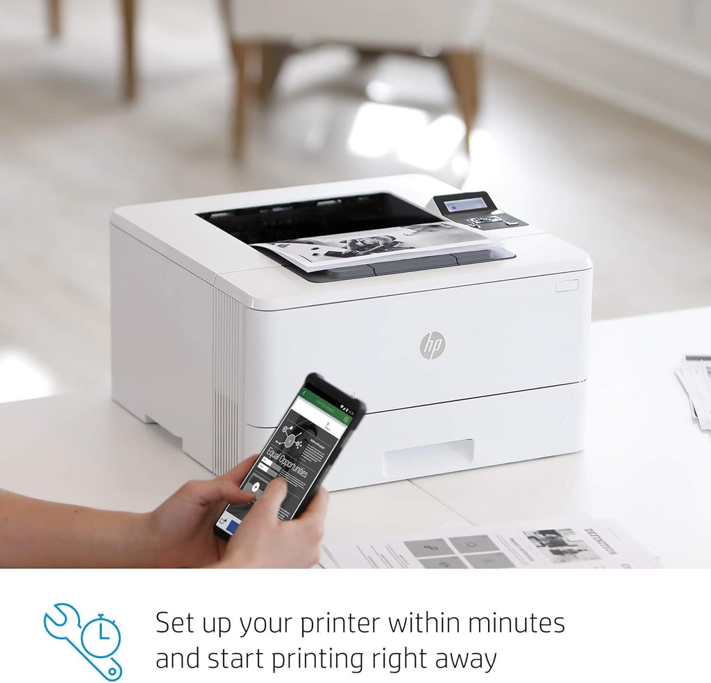 HP Laserjet Pro M404dn Monochrome Laser Printer with Ethernet & Double-Sided Printing (Renewed) V865834