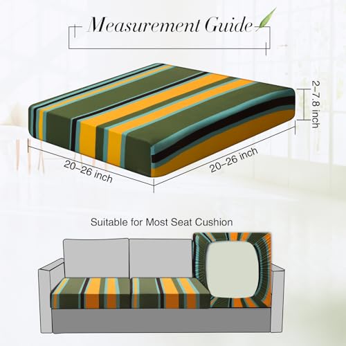 Patio Stretch Sofa Cushion Cover Outdoor Replacement Furniture Protector (Blue Red Green) L4122