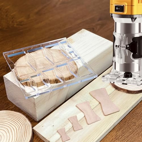 10 in 1 Router Templates for Woodworking with 1/4" Router Bushing Guide S952