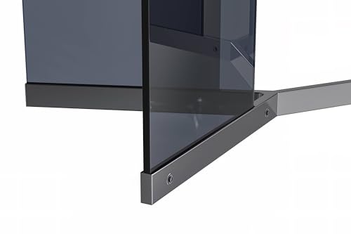 LeisureMod Oryn Series Rectangular Dining Table, 71 Inch, Medium Grey P759