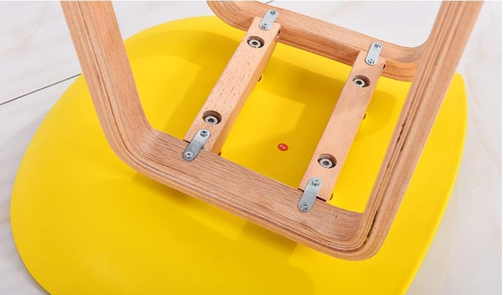 Bar Stool PP Plastic Bar Chair Postmodern Style Solid Wood O674793